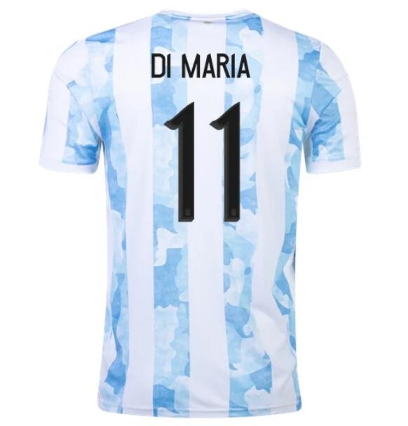 2021 Argentina Home Kit Soccer Jersey ÁNGEL DI MARÍA #11